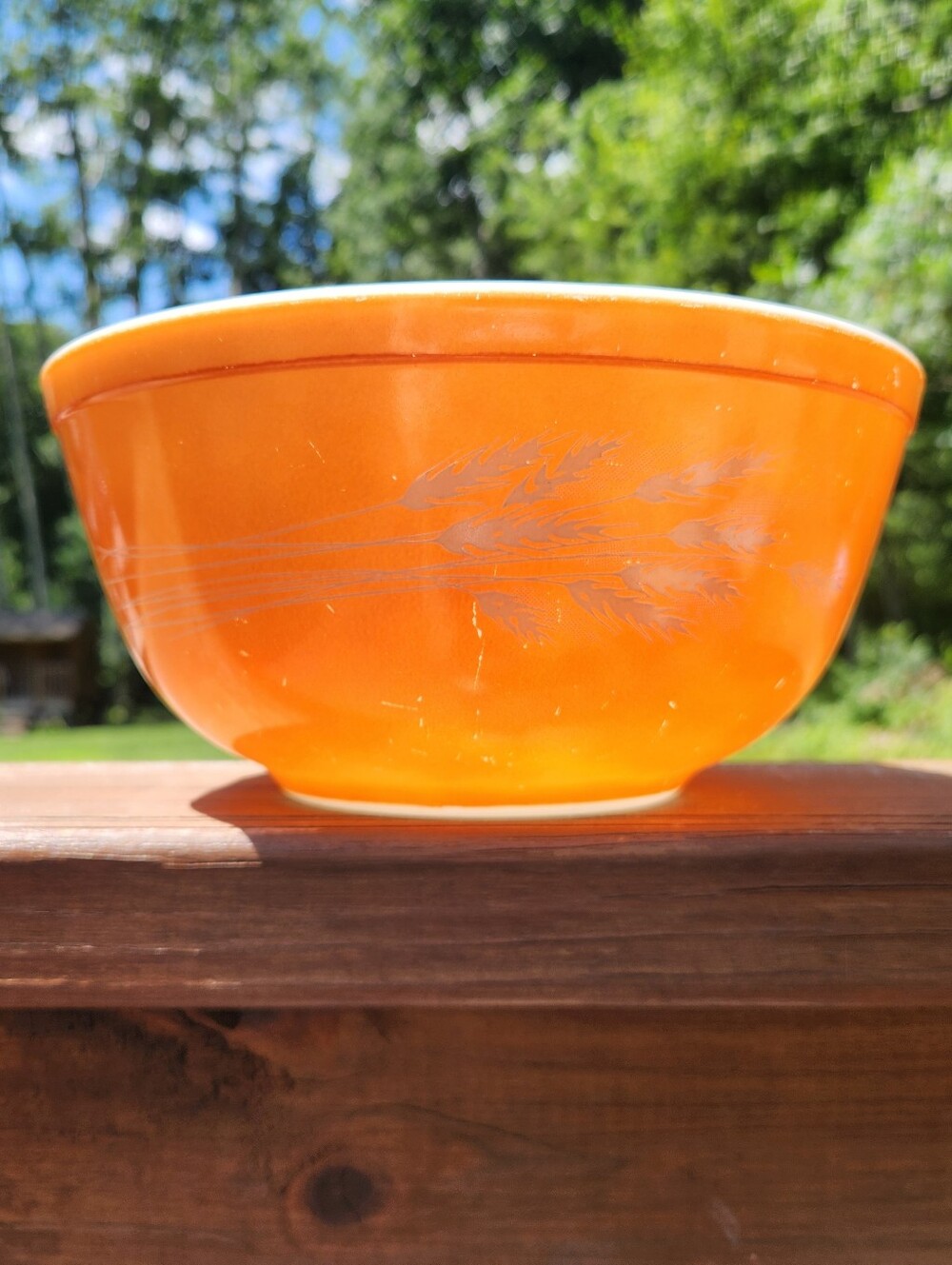 Vintage Pyrex Autumn Harvest Wheat Pattern 2.5 Quart Bowl #403 - Picture 16 of 16